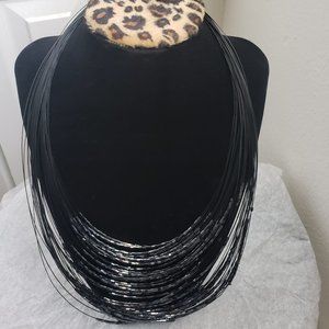 Multi-Strand Layard Style Beaded Necklace